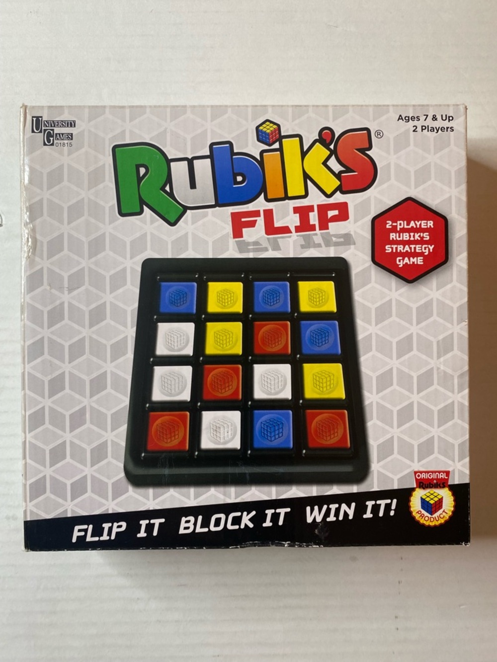 Rubik's Flip Game by University Games - Complete 2-Player Strategy Game